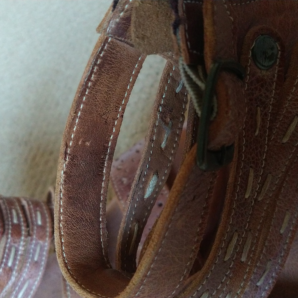 Bed/Stu Chunky Wooden Heel Sandals Size 7 - Picture 4 of 8